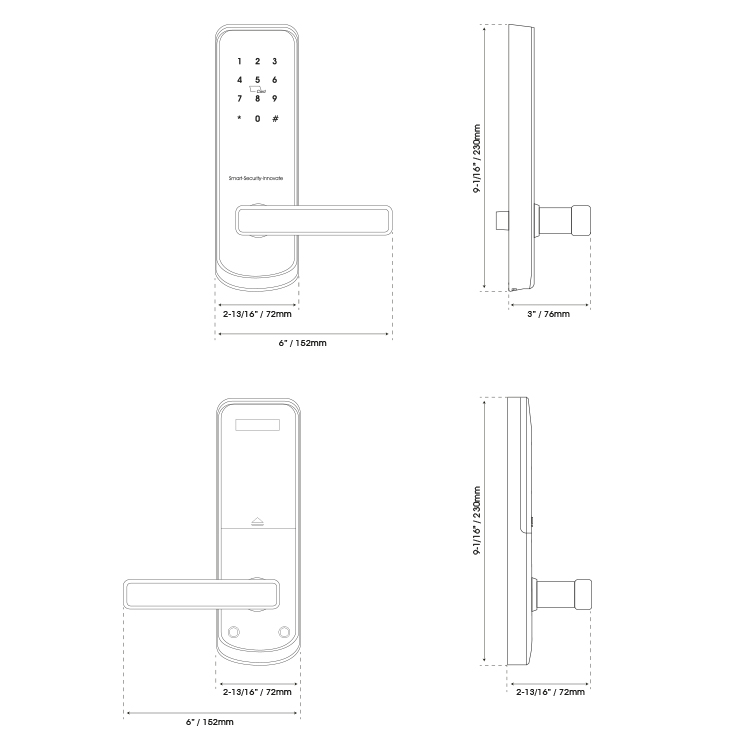 Cerradura biométrica de seguridad para cajón JKHD1F