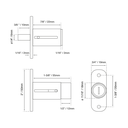 CERRADURA PARA MUEBLE MOD.200C