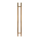 MANILLÓN TIPO H MOLETEADO - COBRE - 50&quot; - MODULAR - ACERO INOXIDABLE 304 - MOD. L22 (SET)