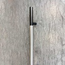 MANILLÓN TIPO H MOLETEADO - NEGRO/LATÓN SATINADO - LONGITUD 50&quot; - MODULAR - ACERO INOXIDABLE 304 - MOD. L22 (SET)