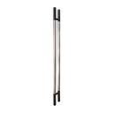 MANILLÓN TIPO H MOLETEADO - NEGRO/LATÓN SATINADO - LONGITUD 50&quot; - MODULAR - ACERO INOXIDABLE 304 - MOD. L22 (SET)