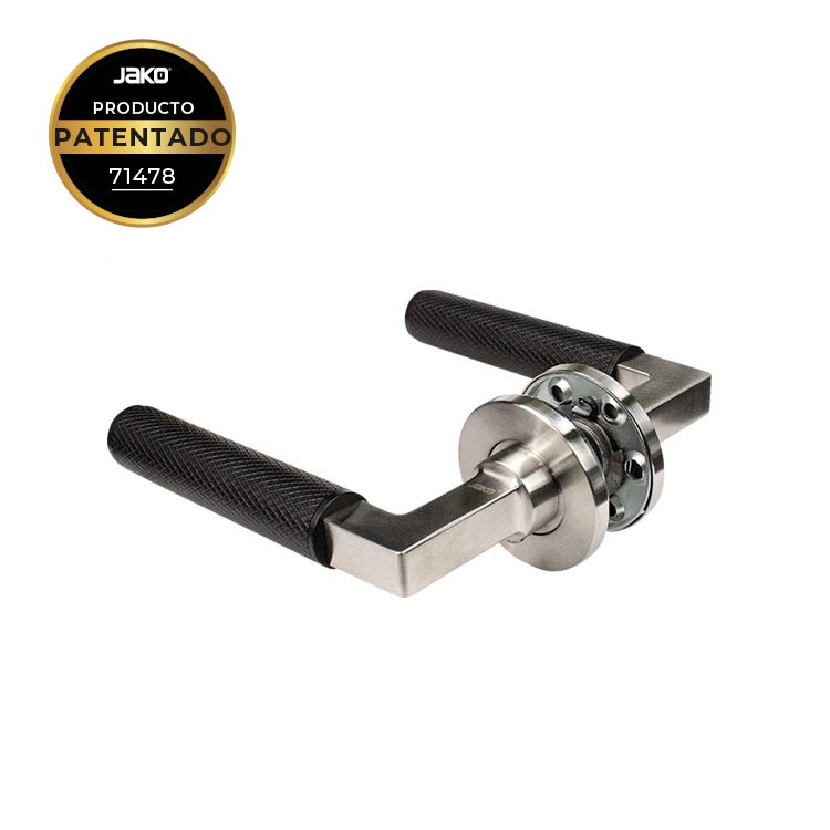 CERRADURA ZETA MOLETEADO - SATÍN -  MOD.M22055SS