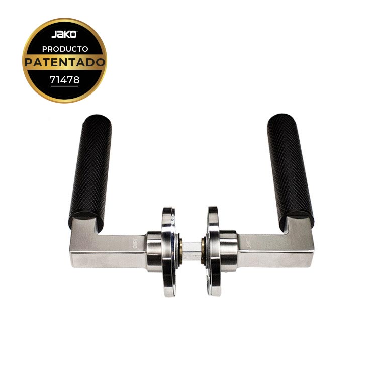 CERRADURA ZETA MOLETEADO - SATÍN -  MOD.M22055SS