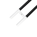 MANILLON MOLETEADO 39&quot; X 50 3/4&quot; (988X1289MM)INOX BLANCO (T)/NEGRO (TUBO) SET MOD.L2239X50WHNE