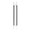 MANILLON MOLETEADO 39&quot; X 50 3/4&quot; (988X1289MM)INOX BLANCO (T)/NEGRO (TUBO) SET MOD.L2239X50WHNE