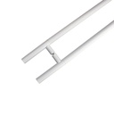 MANILLON MOLETEADO 39&quot; X 50 3/4&quot; (988X1289MM)INOX BLANCO SET MOD.L2239X50WH