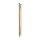 MANILLÓN TIPO H MOLETEADO - LATÓN SATINADO - LONGITUD 50&quot; - MODULAR - ACERO INOXIDABLE 304 - MOD. L22 (SET)