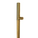 MANILLÓN TIPO H MOLETEADO - LATÓN SATINADO - LONGITUD 50&quot; - MODULAR - ACERO INOXIDABLE 304 - MOD. L22 (SET)