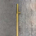 MANILLÓN TIPO H MOLETEADO - LATÓN SATINADO - LONGITUD 50&quot; - MODULAR - ACERO INOXIDABLE 304 - MOD. L22 (SET)