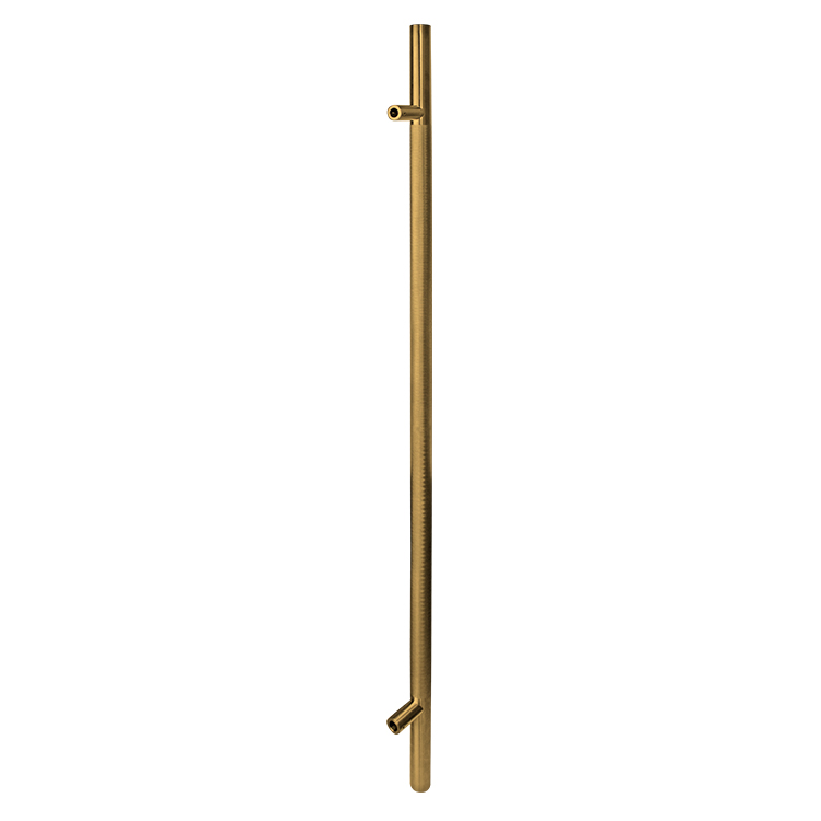MANILLÓN TIPO H MOLETEADO - LATÓN SATINADO - LONGITUD 50&quot; - MODULAR - ACERO INOXIDABLE 304 - MOD. L22 (SET)