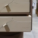 CABINETE COMBINADO MDF/CUERO (MARRON) 860*350*200MM