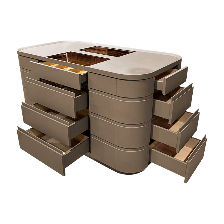 ARMARIO ISLA MDF/CUERO 1500*800*850MM