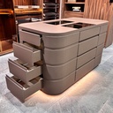 ARMARIO ISLA MDF/CUERO 1500*800*850MM