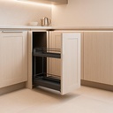EXTRAIBLE DE COCINA ALUMINIO TAPETE ANTIDESLIZANTE (2 CANASTILLAS) - MOD. OCB6406