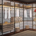 ORGANIZADOR ELEVABLE INTELIGENTE MDF/CUERO CAFE 1130*540*230