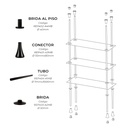 BRIDA AL PISO DE ALUMINIO COD.REP402