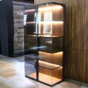 VITRINA DELUX GRIS (CRISTAL AMBAR)