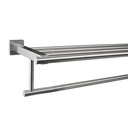 REPISA P/BAÑO CON TOALLERO DE ACERO INOXIDABLE 600x198x120 mm. SATINADO LP197