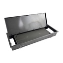 SOPORTE PARA FUENTE DE ALIMENTACIÓN CON PUERTA DE PLÁSTICO A PRUEBA DE FUEGO GRIS