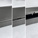 SOPORTE PARA FUENTE DE ALIMENTACIÓN CON PUERTA DE PLÁSTICO A PRUEBA DE FUEGO GRIS