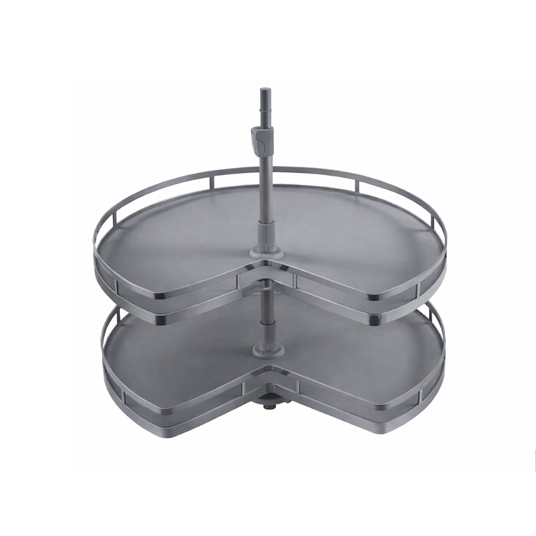 BANDEJA GIRATORIA GRIS PARA ESPACIO DE 710X520X600-750mm