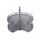 BANDEJA GIRATORIA GRIS PARA ESPACIO DE 710X520X600-750mm