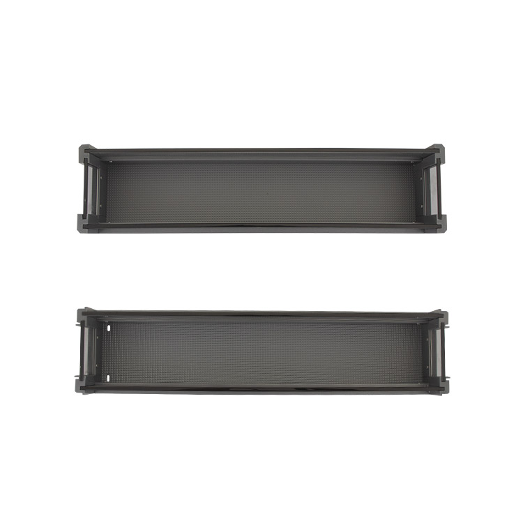 ORGANIZADOR DE COCINA LAZY SUSAN CON TAPETE ANTIDESLIZANTE (2 CANASTILLAS, GRIS, ALUMINIO) - MOD. OCB6405