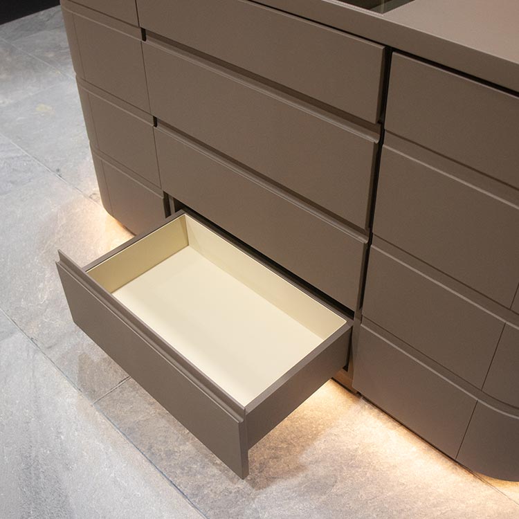 ARMARIO ISLA PARA VESTIDOR CON ALMACENAMIENTO ESQUINERO – MOD. JKA3271