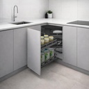 EXTRAIBLE ESQUINERO MAGIC CORNER (ACERO+MDF) (900-1000MM) - MOD. OCB5117