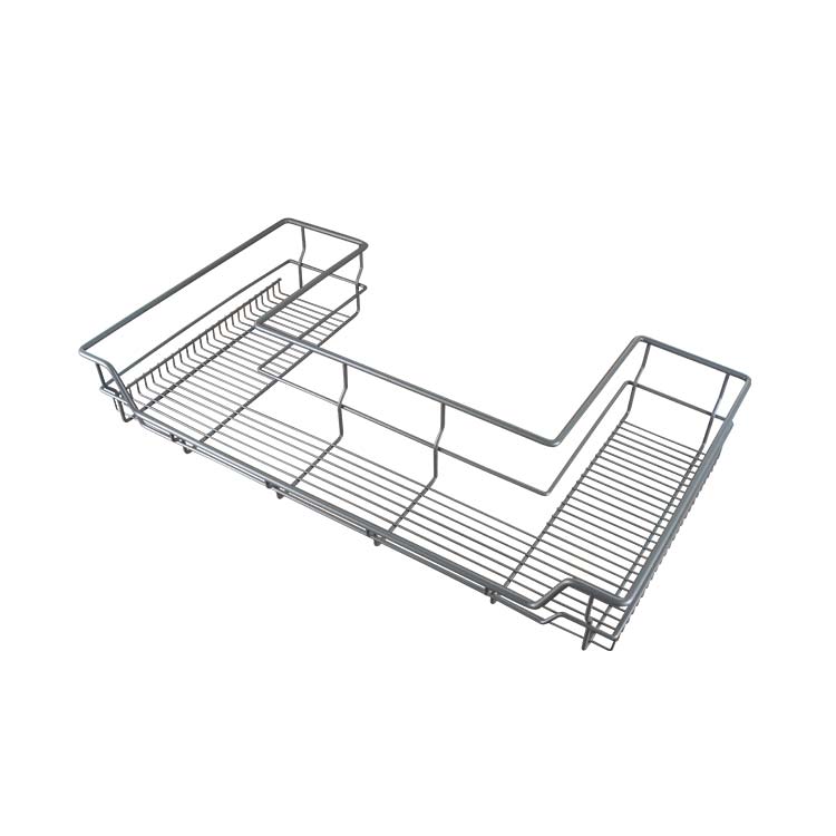 CANASTILLA PARA COCINA DESLIZABLE GRIS OSBCURO (900MM) - MOD. OCB3107