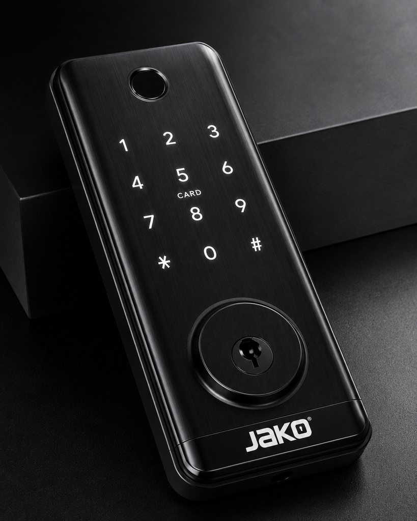 CERROJO DIGITAL CON BLUETOOTH, BIOMETRICO CON PESTILLO 60/70MM (IZQ/DER) - MOD. JKBT