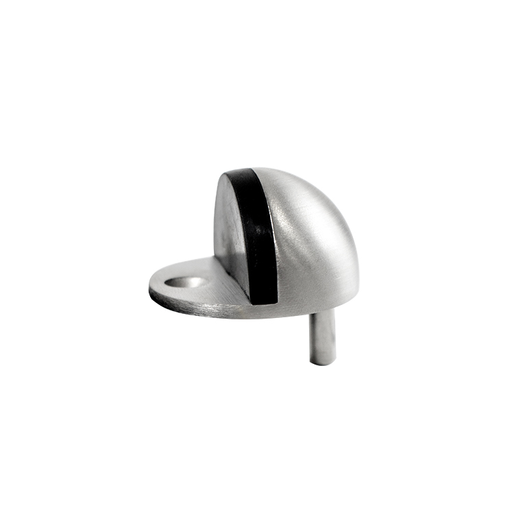 TOPE DE PISO MEDIA LUNA - ACERO INOXIDABLE 304 - (Alt. 28mm) MOD. CMD001