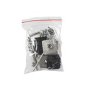 SISTEMA TELESCOPICO P/3 PUERTAS PERFIL ALUMINIO (820-1200MM) + 3 RIELES DE ALUMINIO + 1 ACC