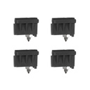 SISTEMA TELESCOPICO P/4 PUERTAS PERFIL ALUMINIO 820-1200MM + 4 RIELES DE ALUMINIO + 1 ACC