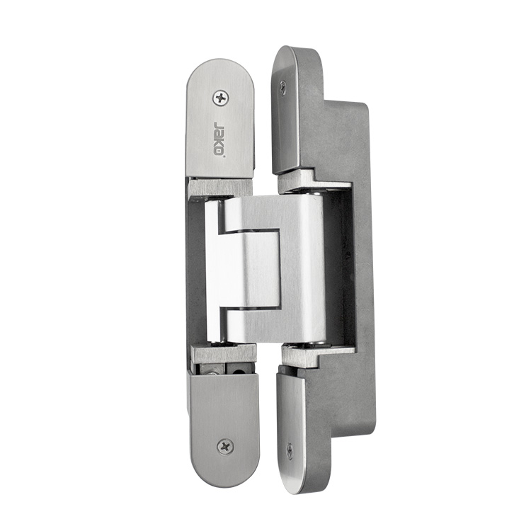 BISAGRA INVISIBLE 200MM 3D JAKO PIEZA ACERO INOX (120KG X 2PZ) - MOD. WBC200