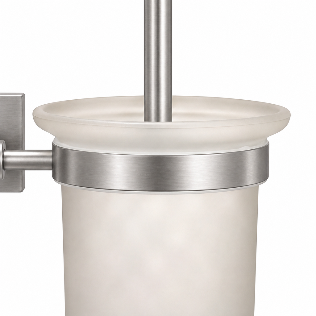CEPILLO PARA BAÑO DE ACERO INOXIDABLE SATINADO - MOD. CEP205