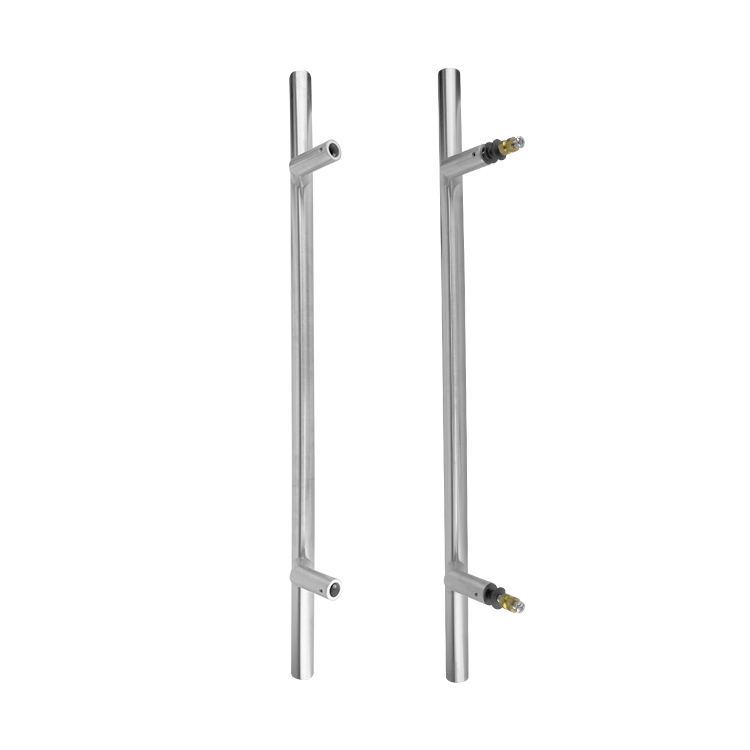 MANILLÓN TIPO H DESFASADO SATÍN ACERO INOXIDABLE SET MOD. L42