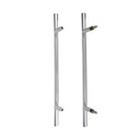 MANILLÓN TIPO H DESFASADO SATÍN ACERO INOXIDABLE SET MOD. L42