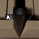 PERFIL GOLA VERTICAL DE DOBLE AGARRE
