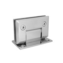 BISAGRA BISELADA MURO-CRISTAL A 90° BASE COMPLETA ACERO INOXIDABLE MOD. VTR-PSS121