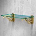 SOPORTE DE LATÓN SÓLIDO PARA VIDRIO