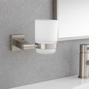 PORTAVASOS PARA BAÑO DE ACERO INOXIDABLE - MOD. VAS201