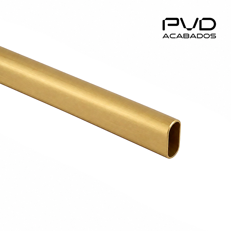 TUBO OVAL PARA CLÓSET DE ACERO INOXIDABLE - MOD.RS311130X15-3
