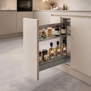 EXTRAIBLE DE COCINA ACERO GRIS OBSCURO (2 CANASTILLAS)