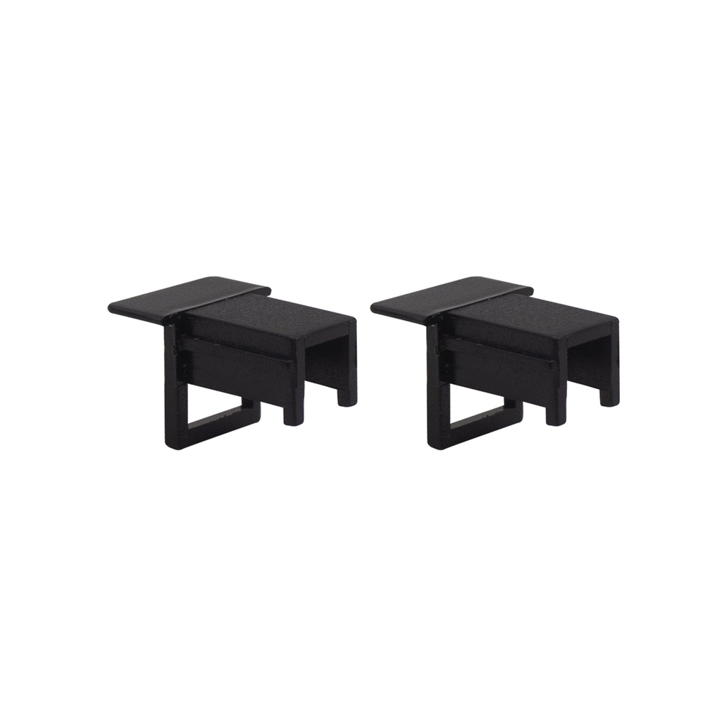 SET DE 2 TAPAS NEGRO PARA RIEL MAGNÉTICO LJ06012 A-B