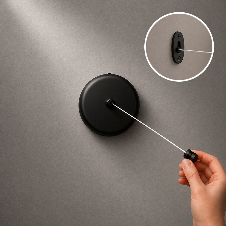 COLGADOR RETRACTIL CON CUERDA DE 2.3MT - MOD.​ S3001