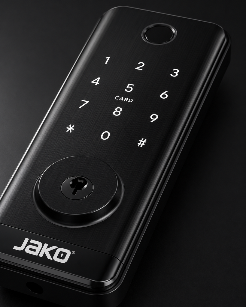 CERROJO DIGITAL CON BLUETOOTH, BIOMETRICO CON PESTILLO 60/70MM (IZQ/DER) - MOD. JKBT01