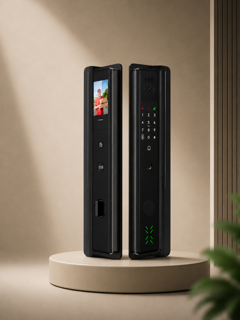CERRADURA DIGITAL CON RECONOCIMIENTO FACIAL, BIOMETRICO - MOD. JKBTW