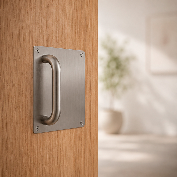 PLACA DE EMPUJE CON MANIJA (170MM X 170MM) - MOD.107