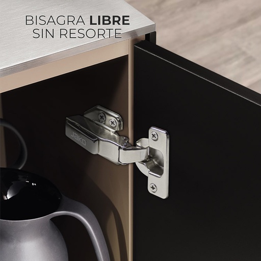 [610-LB] BISAGRA BIDIMENSIONAL 35mm CIERRE LIBRE NÍQUEL (PAR) MOD. 610-LB
